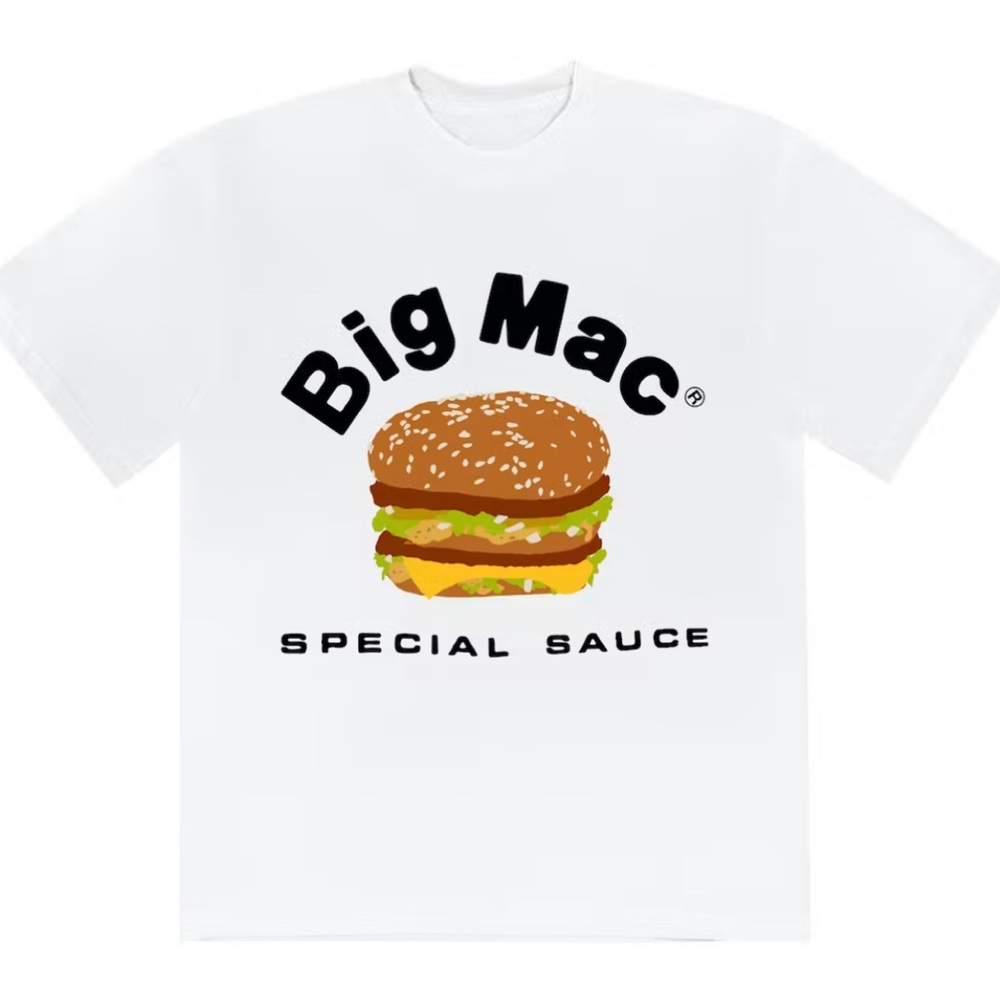 Cactus Plant Flea Market x McDonald's Team Big Mac T-shirt| Color White| Size SM